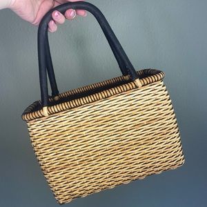 Wicker Basket Purse